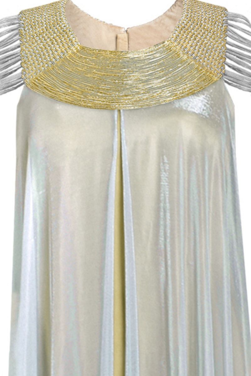 WOVEN YOKE KAFTAN DRESS - CULT MIA