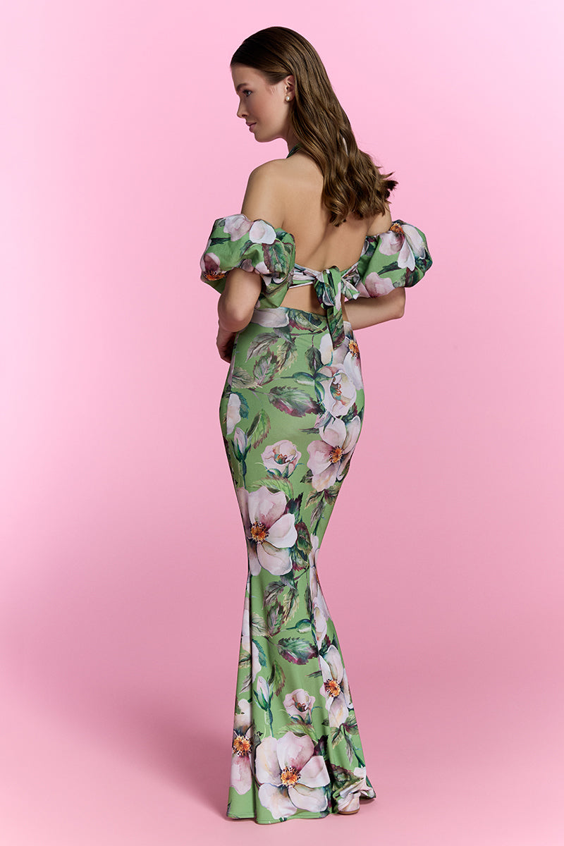 Nur Karaata Oceanette co-ord set featuring a stylish matching top and pants in a vibrant, ocean-inspired design.