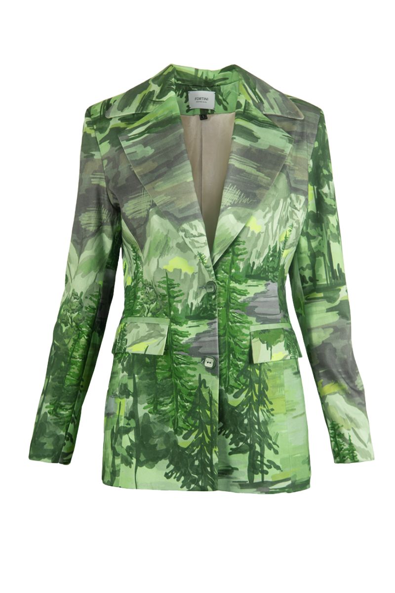 GREEN LANDSCAPE SUIT SET - CULT MIA