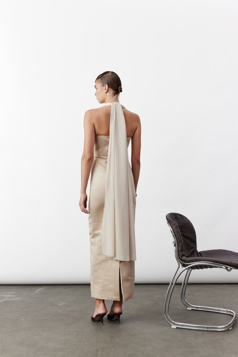 cuban maxi dress Carolina K Valerie Kaftan - Cuban Fauna Gardenia