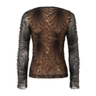 Arti Apparel Moss Top, casual long sleeve top in moss green fabric, displayed on a neutral background.