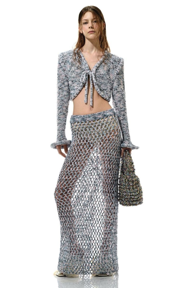 SIRENA MAXI SKIRT IN BLUE - CULT MIA