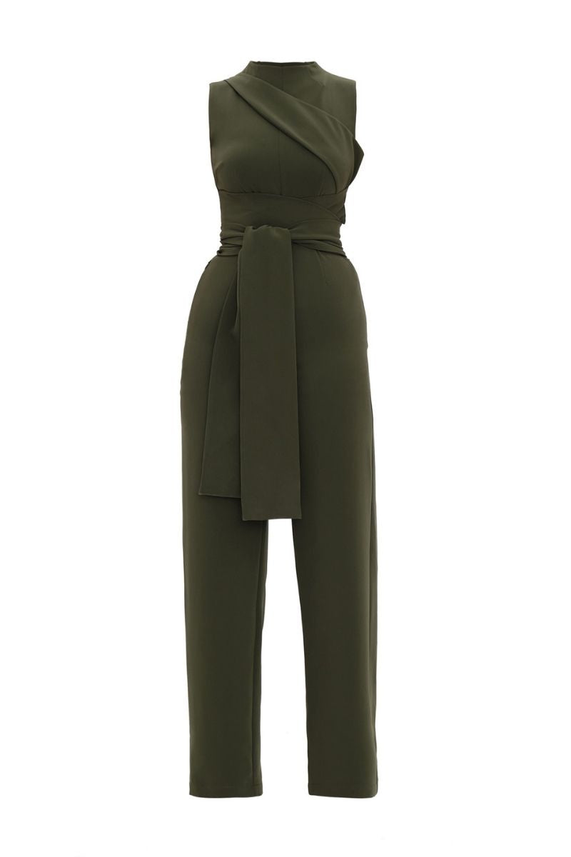 EDAR JUMPSUIT IN OLIVE - CULT MIA
