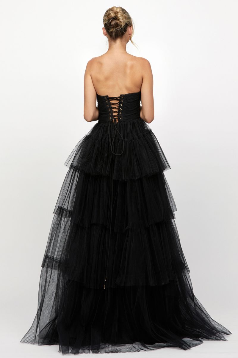 AMAYA SWEETHEART TIERED BALL GOWN - CULT MIA