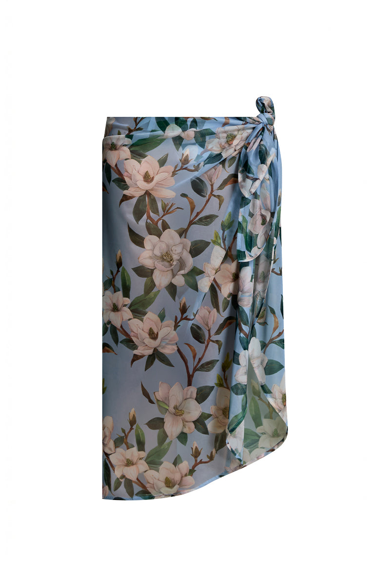 Nur Karaata Maldives Muse pareo cover-up with vibrant tropical print, lightweight fabric, and relaxed fit perfect for beachwear.