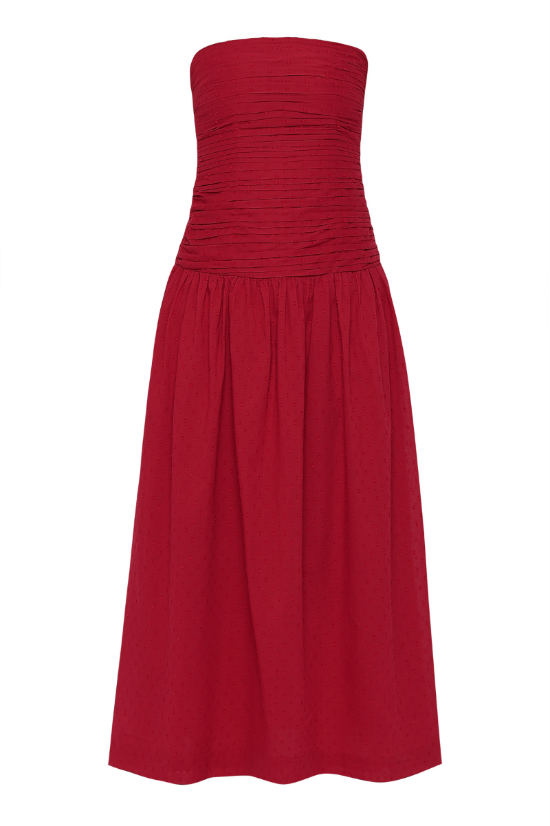 summer maxi dress red Summer Away FLORENCE MAXI DRESS IN CHERRY