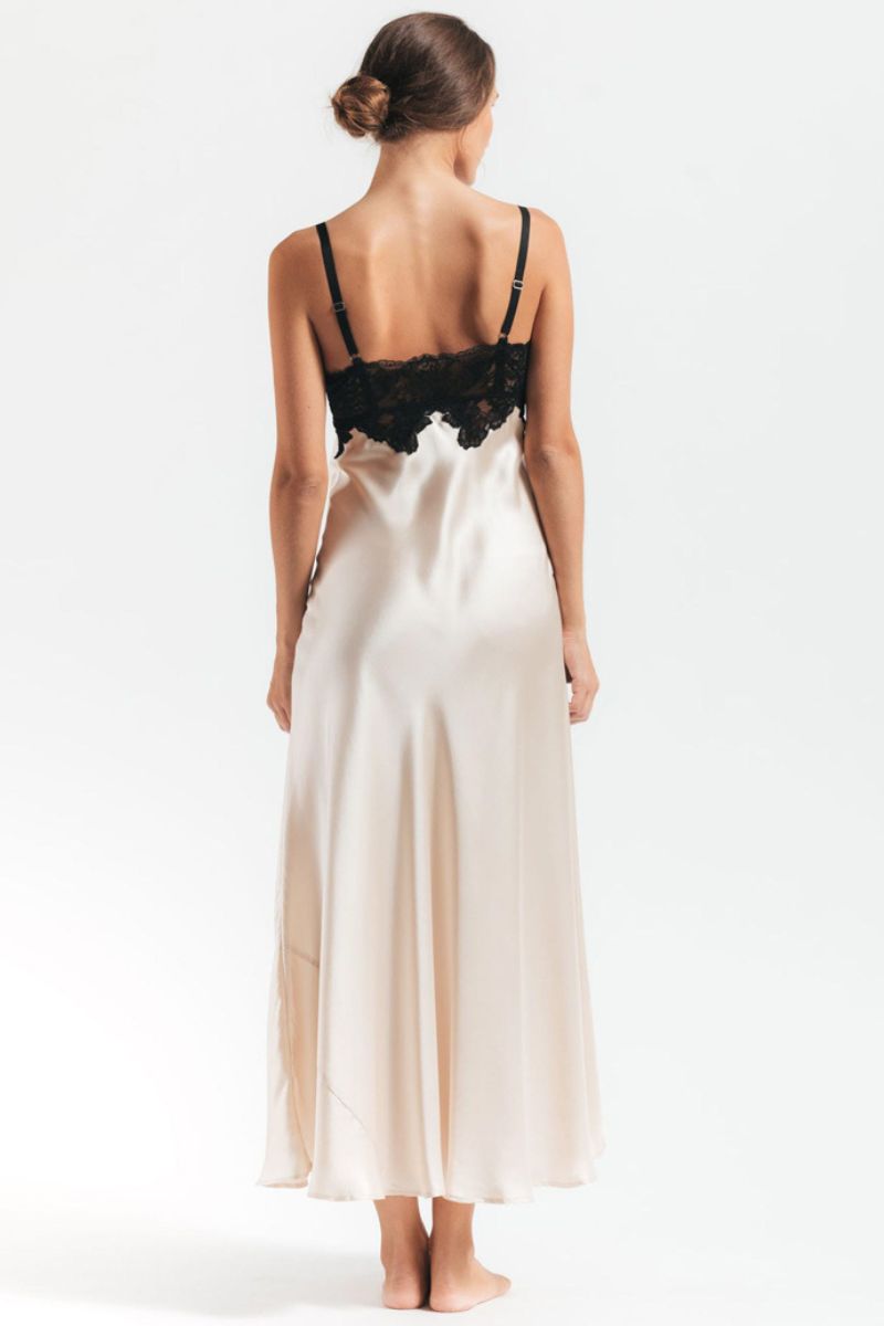 MORGAN VINTAGE LONG SILK GOWN - CULT MIA
