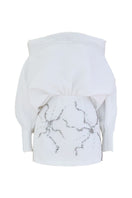 Ivory Grace mini dress by Do Long, fashionable sleeveless mini dress with a flowy silhouette, perfect for summer or casual wear.