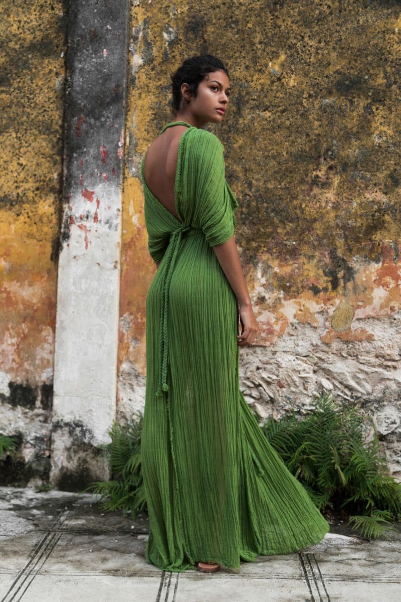 AURA DUSTER GOWN IN SELVA - CULT MIA