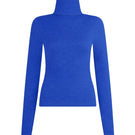 Blue long sleeve top by La Granni, featuring a fitted design and soft fabric, shown on a model in a casual indoor setting.