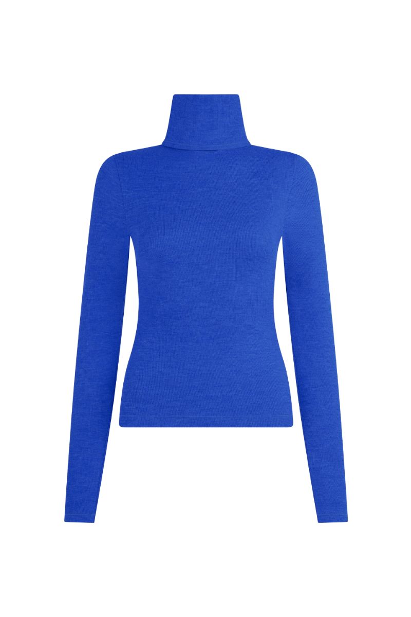 LONG SLEEVE TOP IN BLUE - CULT MIA
