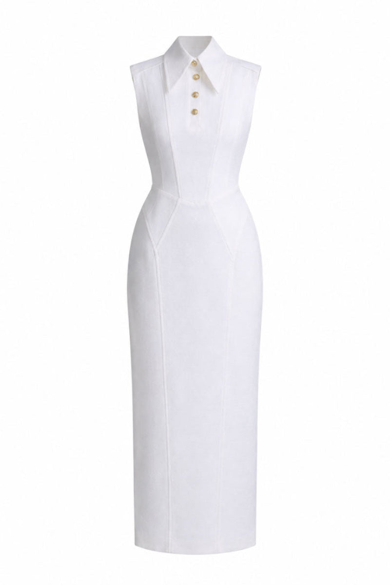 SLEEVELESS SHIRT DRESS | CULT MIA