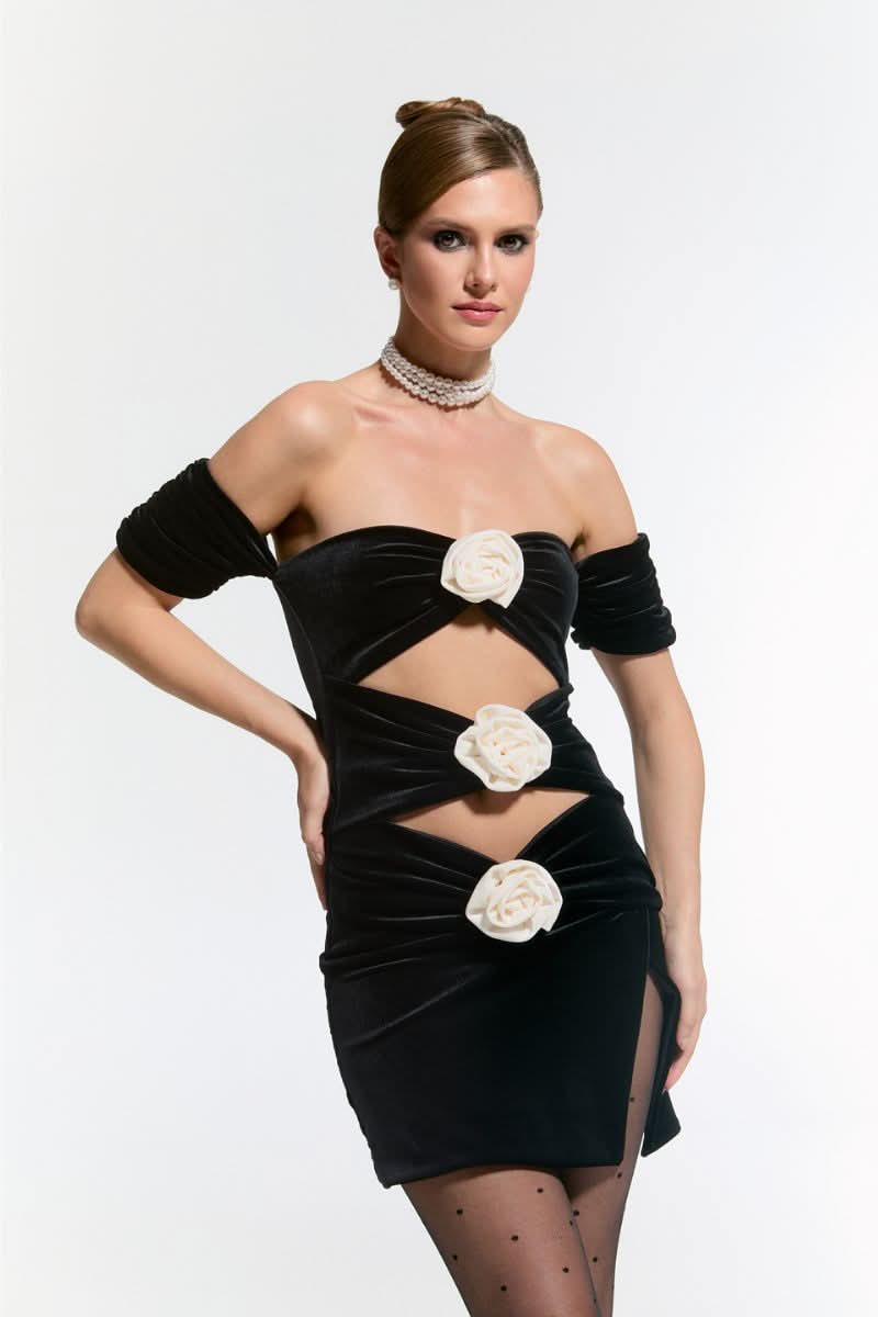 SR NUR KARAATA X CULT MIA CHANOUD MINI DRESS - CULT MIA