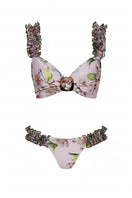 Nur Karaata St. Tropez Sway Bikini with vibrant patterns, adjustable straps, and a stylish bikini top and bottom set.