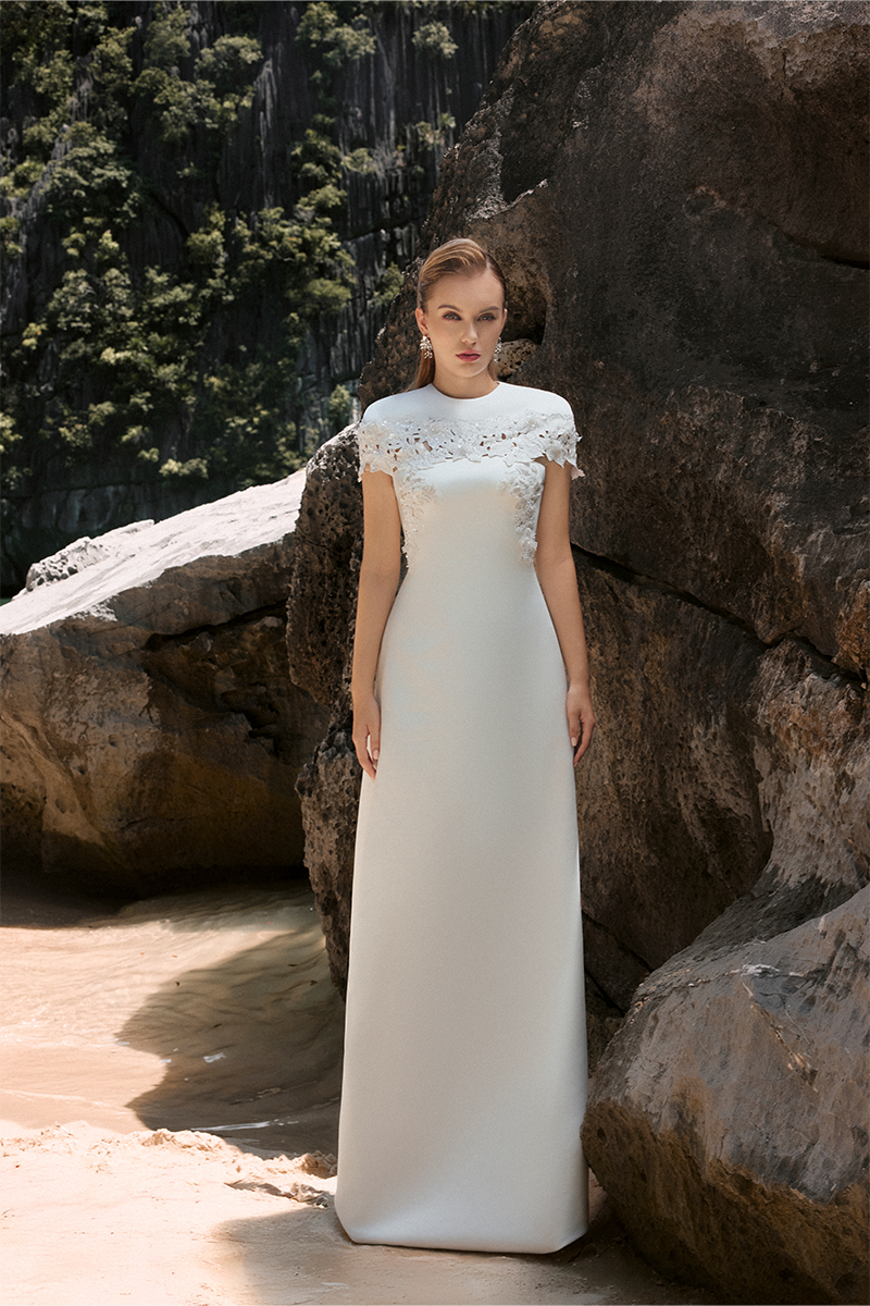SATIN TAFFETA GOWN - CULT MIA