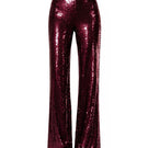 Aquarel Studio Zaya pants in burgundy fabric, featuring a relaxed fit and stylish design, displayed on a mannequin.