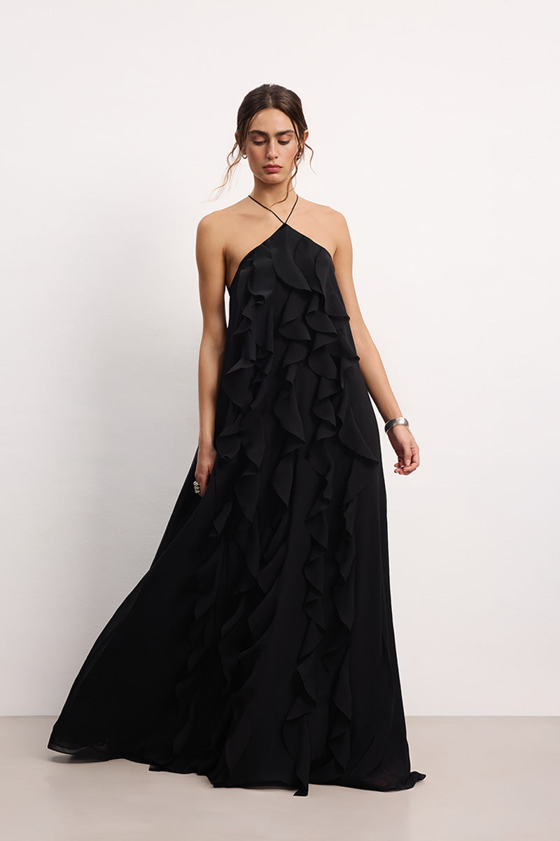 AQUA DRESS BLACK