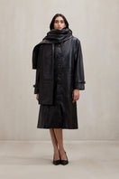 Deme By Gabriella black Cooper coat jacket with a tailored fit and stylish design, perfect for cold weather.