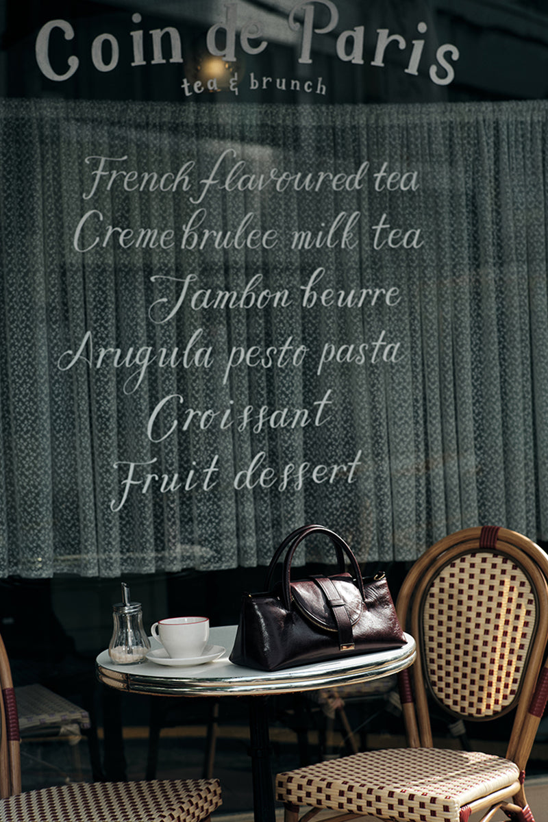 CASSEL BURGUNDY TOTE BAG IN BURGUNDY - CULT MIA