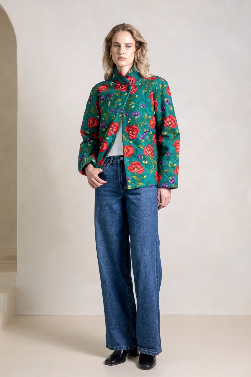 Raishma Willow Jacket, stylish women's jacket with tailored fit and detailed design, shown on a model.