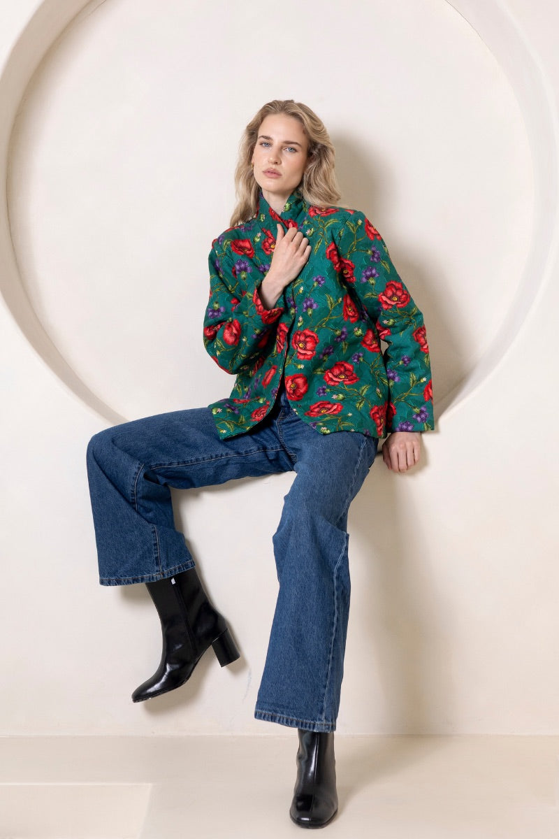 Raishma Willow Jacket with stylish design, featuring a tailored fit and modern details, displayed on a clean background.