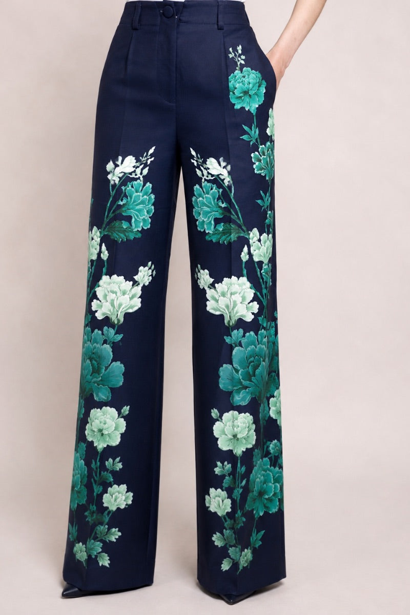 Raishma Jane trousers, stylish pants featuring a tailored fit and classic design, shown in a full-length view.