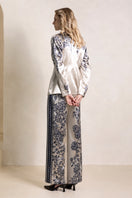 Raishma Jemma Gold Trousers, stylish pants with a sleek gold finish, displayed on a neutral background.
