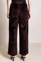Raishma Alister Gold Loungewear Trousers with a relaxed fit and stylish design, shown in a full-length view.
