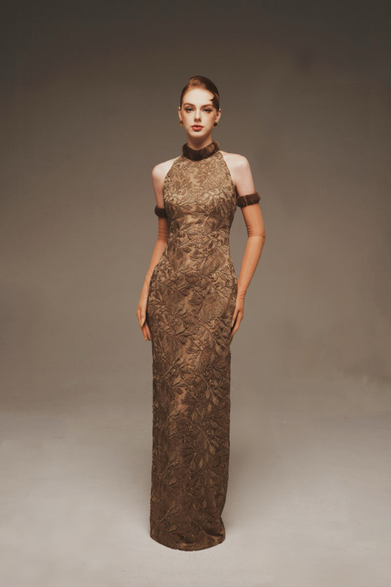 SERAPHINA LACE HALTER GOWN | CULT MIA | Marge Atelier SERAPHINA LACE HALTER GOWN | CULT MIA | Marge Atelier