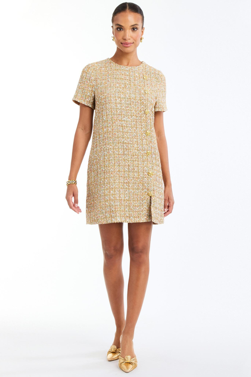 ISOLDE MINI DRESS IN GOLD | CULT MIA | Mestiza New York ISOLDE MINI DRESS IN GOLD | CULT MIA | Mestiza New York