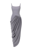 TONYY Mercury Flow midi dress with flowing fabric and elegant design, perfect for stylish occasions.