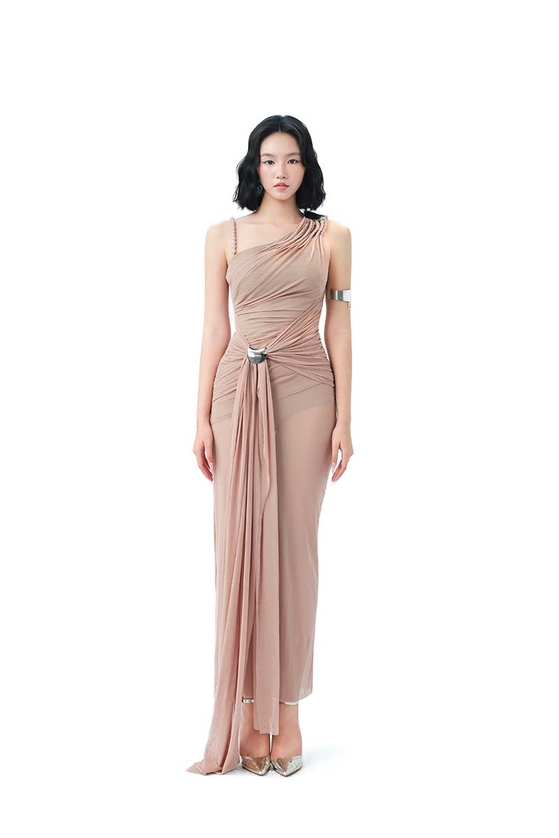 OPAL DUNE MIDI DRESS