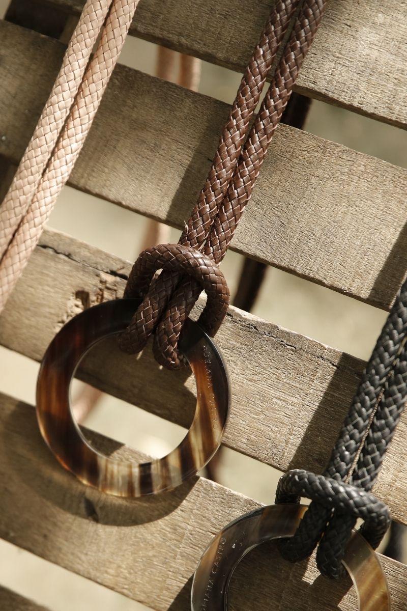 LE KNOT BELT LEATHER IN BROWN