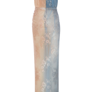 Colorblock lace maxi dress by Sudi Etuz featuring a flowing silhouette and intricate lace details.