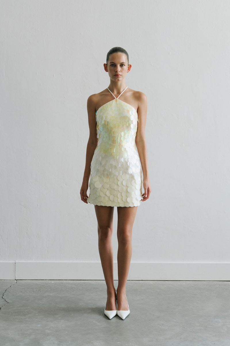 VERONICA DRESS IN BEIGE - CULT MIA