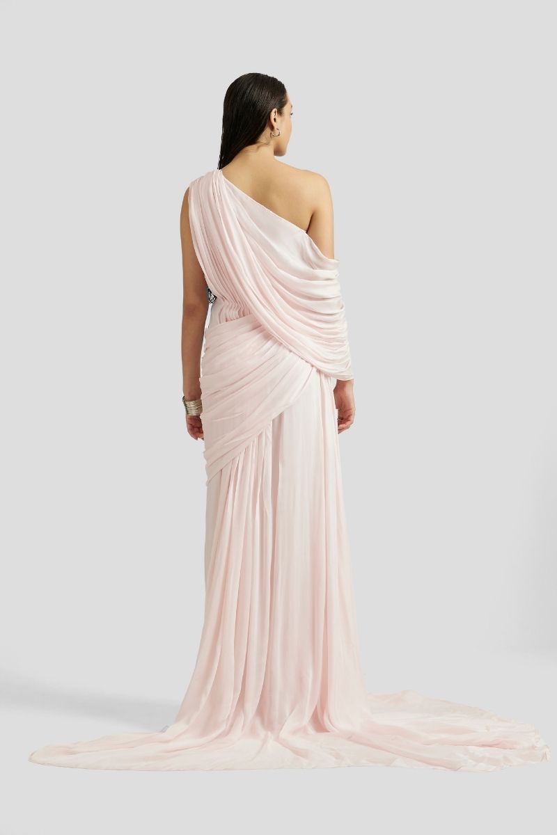 MELLINA MAXI DRESS IN BABY PINK - CULT MIA