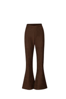 Baobab Louise Pants in espresso color, stylish and comfortable women's pants with a tailored fit, shown on a model.