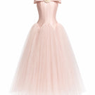 White Plan Magnolia dress gown featuring elegant fabric and a stylish design, perfect for formal occasions.