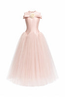 White Plan Magnolia dress gown featuring elegant fabric and a stylish design, perfect for formal occasions.