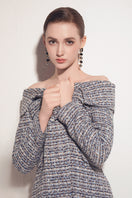 Valenciani multicolor tweed mini skirt with a fitted waist and stylish hem, perfect for a chic, modern look.