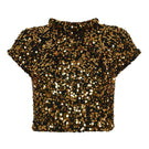 Lalo Salue sweater in gold, soft knit sweater with a relaxed fit and long sleeves, displayed on a neutral background.