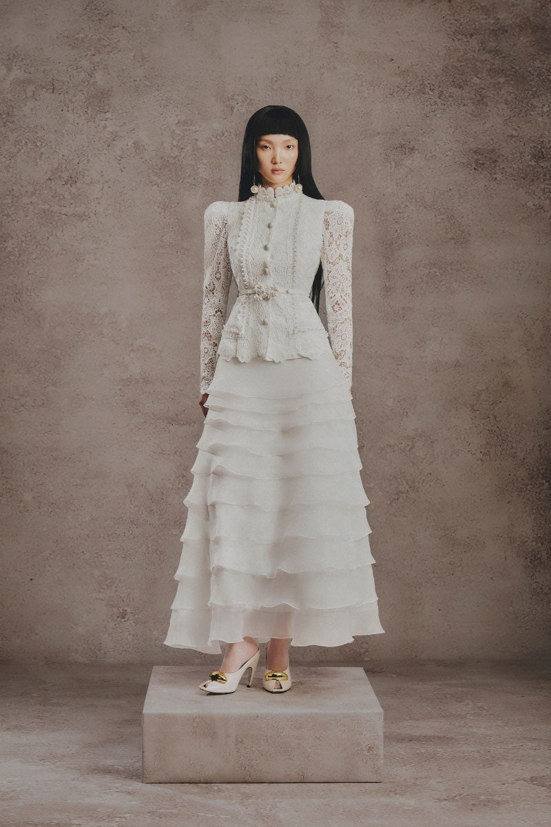 vintage layered wedding dresses 10 Exquisitely Decadent Vintage-Style Wedding Dresses