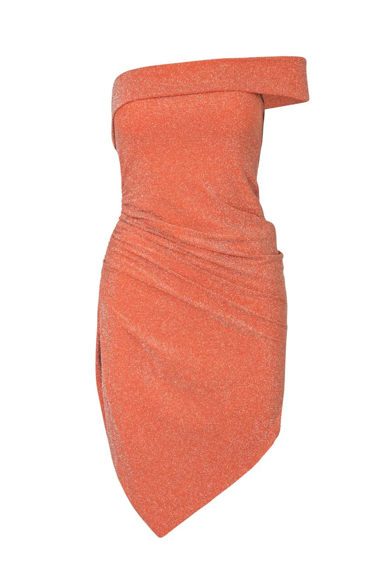 MANDARINE GOA STRAPLESS MINI DRESS