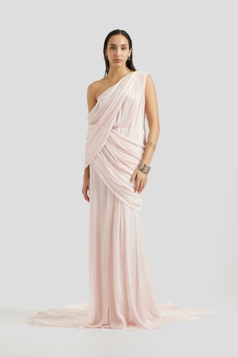 MELLINA MAXI DRESS IN BABY PINK - CULT MIA
