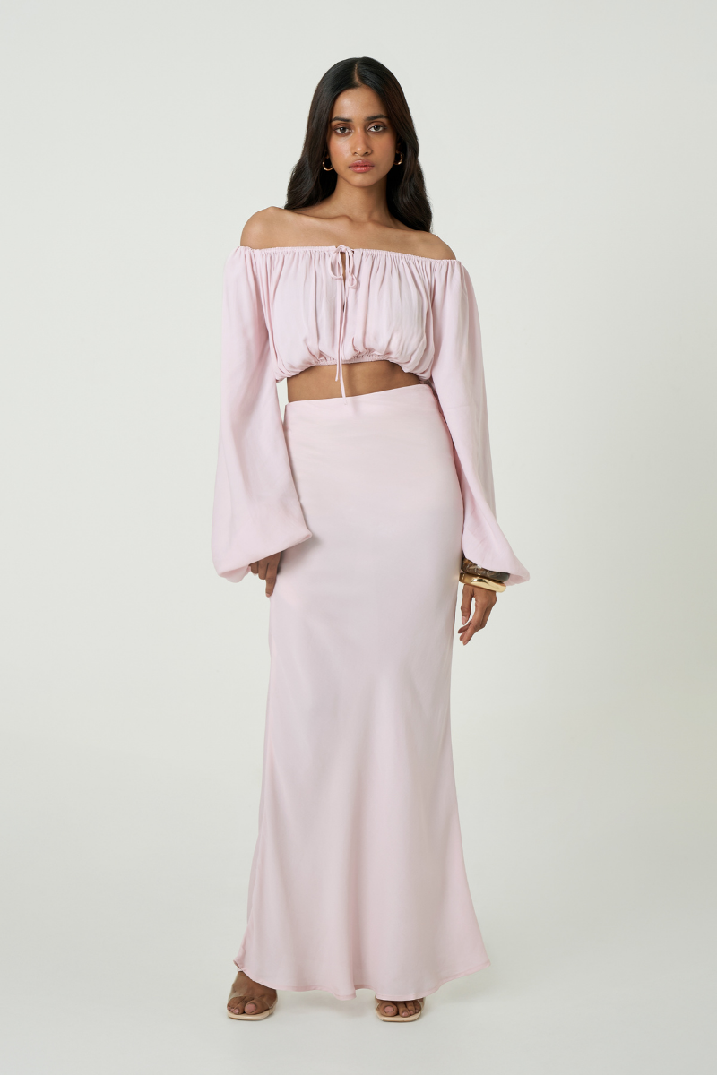 CEFALÙ SKIRT IN ROSE WATER - CULT MIA