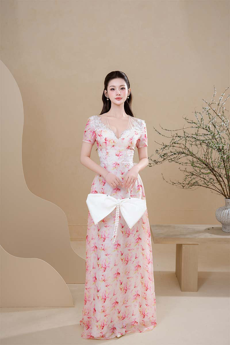 peach pink maxi dress Marla Maxi Dress in Peach Pink *6/25 PRE-ORDER*