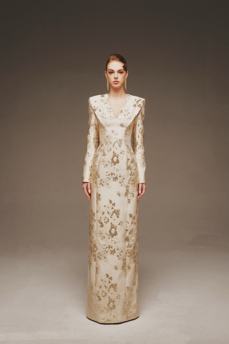 THE AURELIA BROCADE GOWN | CULT MIA