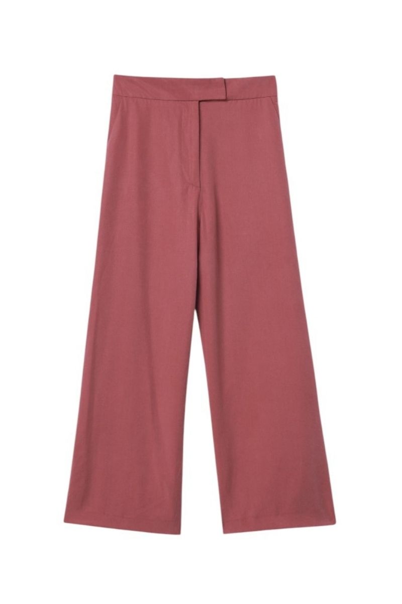 RELAXED WIDE LEG CROPPED PANTS - CULT MIA