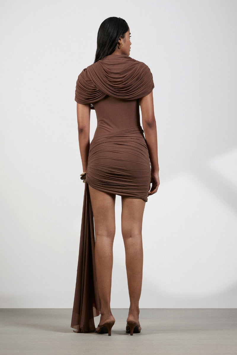 hazel brown dress Cover Shot Maxi Dress