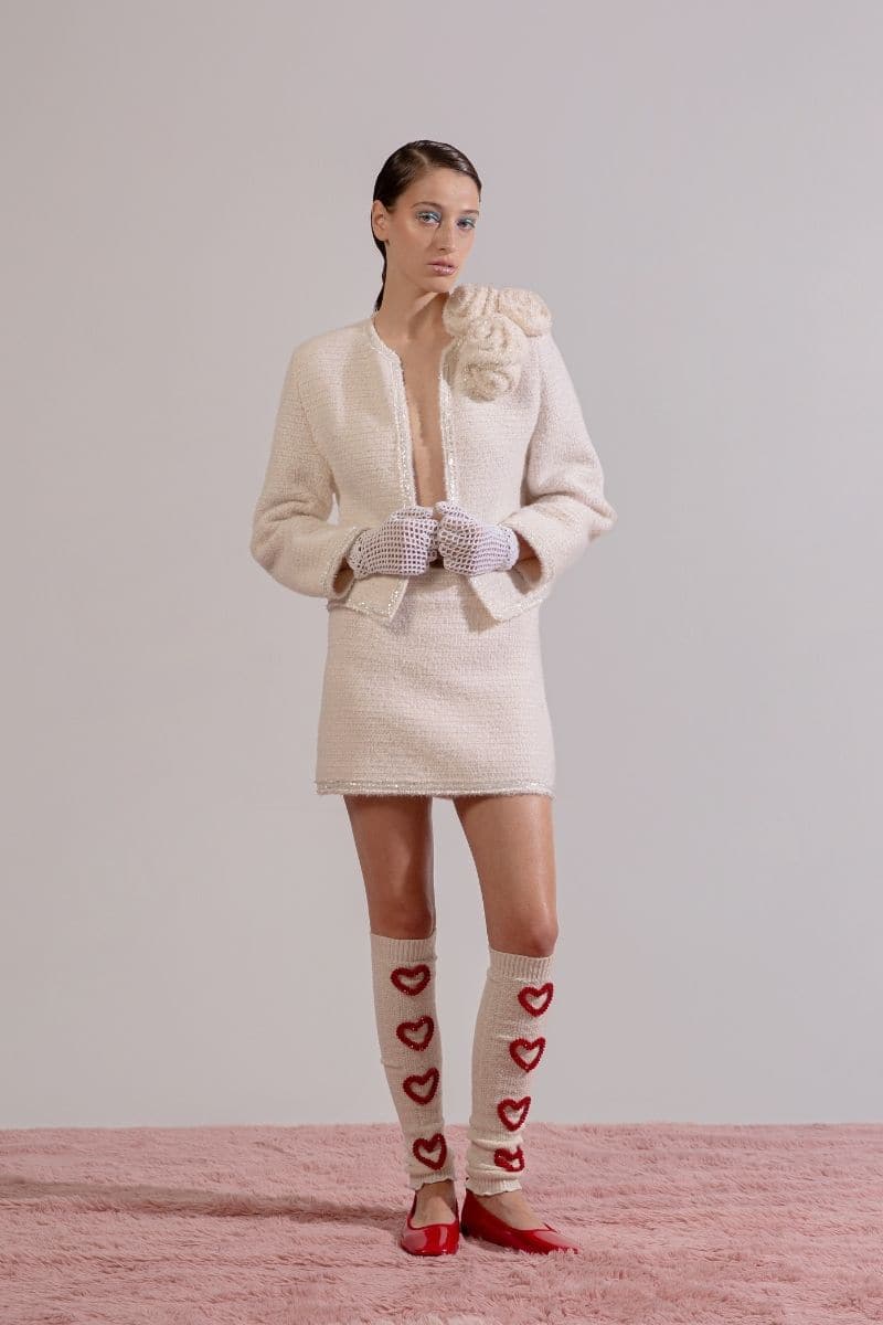 ROZANY CREAM KNITTED JACKET - CULT MIA